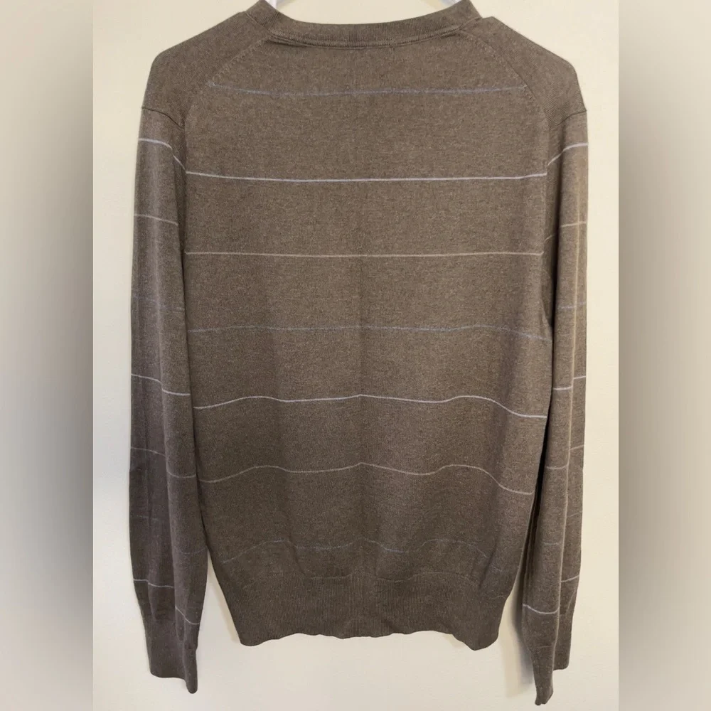 Banana Republic Men’s Silk & Cashmere Luxury Blend V- Neck Sweater Pullover Sz M